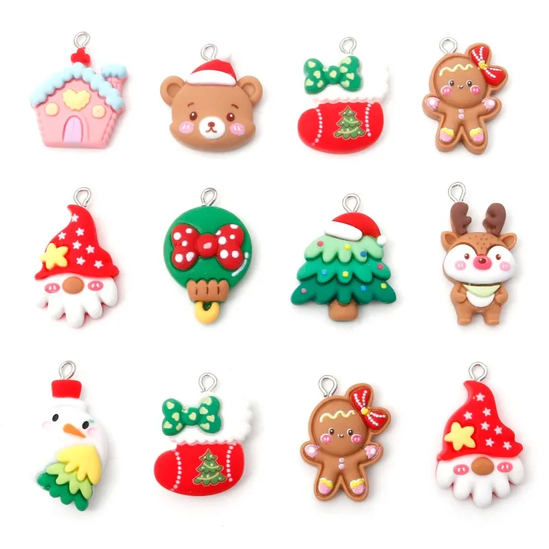 10PCs Multicolor Resin Charms Christmas Santa Claus Tree Bear Pendants DIY Materials Cream Glue Phone Case Patch Santa House
10PCs Multicolor Resin Charms Christmas Santa Claus Tree Bear Pendants DIY Materials Cream Glue Phone Case Patch Santa House