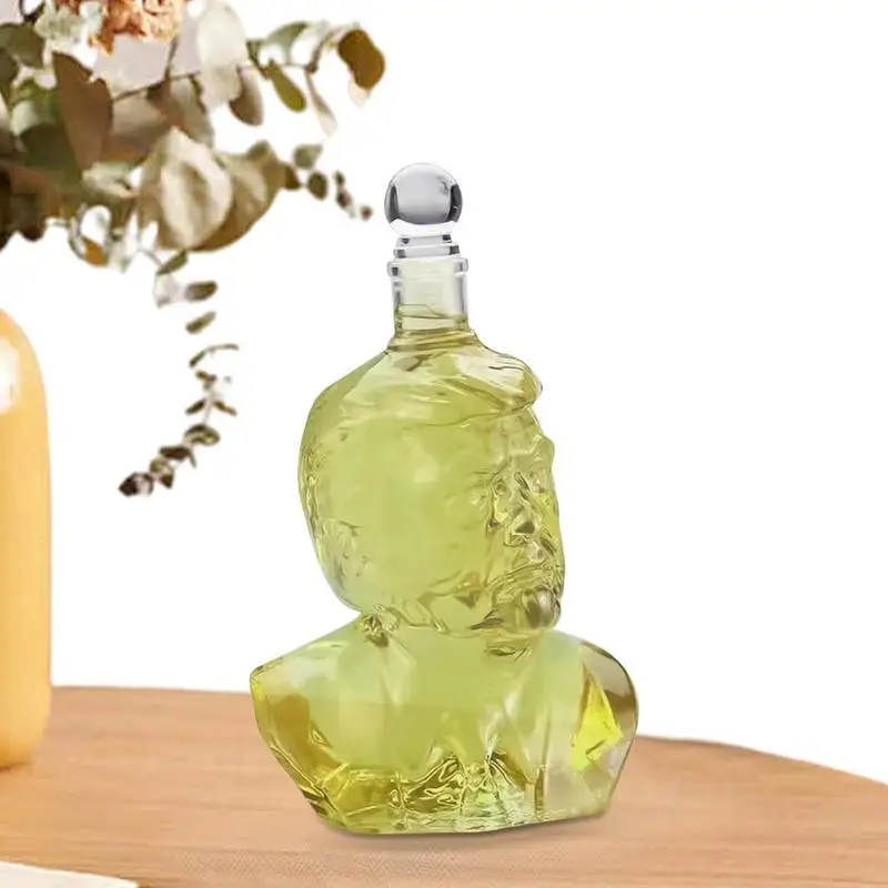 Glass Liquor Decanter Whiskey Decanter 750ml Trump Shape Clear Glass Bottle With Airtight Stopper Delicate Funny Liquor Bottles
Glass Liquor Decanter Whiskey Decanter 750ml Trump Shape Clear Glass Bottle With Airtight Stopper Delicate Funny Liquor Bottles