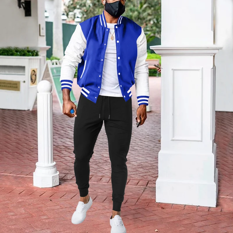 2023 new men's spring and autumn baseball jacket printed jacket street clothing jacket + loose tracksuit pants printed LOGO 2/PC
2023 new men's spring and autumn baseball jacket printed jacket street clothing jacket + loose tracksuit pants printed LOGO 2/PC
