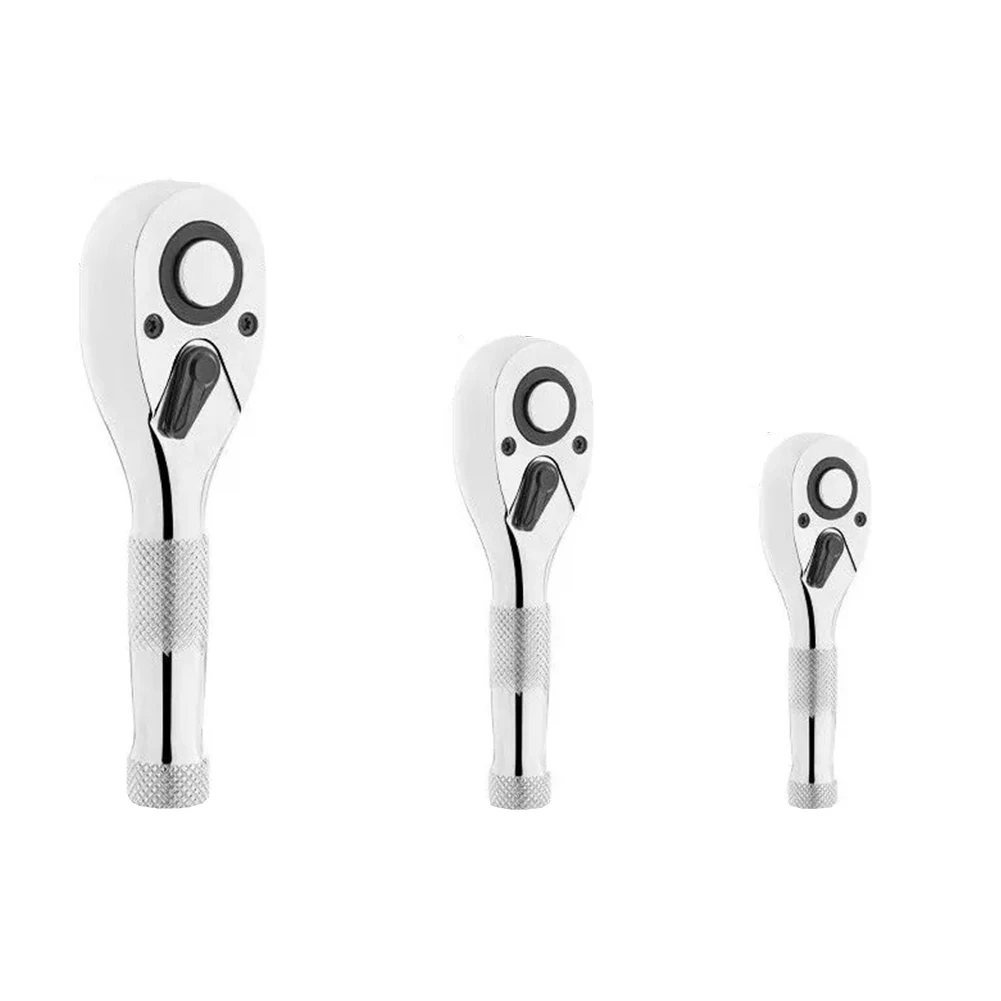 3pcs 72-Tooth Ratchet Wrench 1/4 3/8 1/2'' Drive Quick-Release Head Square Head For Workshop Auto Repairing Spanner Manual Tools
3pcs 72-Tooth Ratchet Wrench 1/4 3/8 1/2'' Drive Quick-Release Head Square Head For Workshop Auto Repairing Spanner Manual Tools