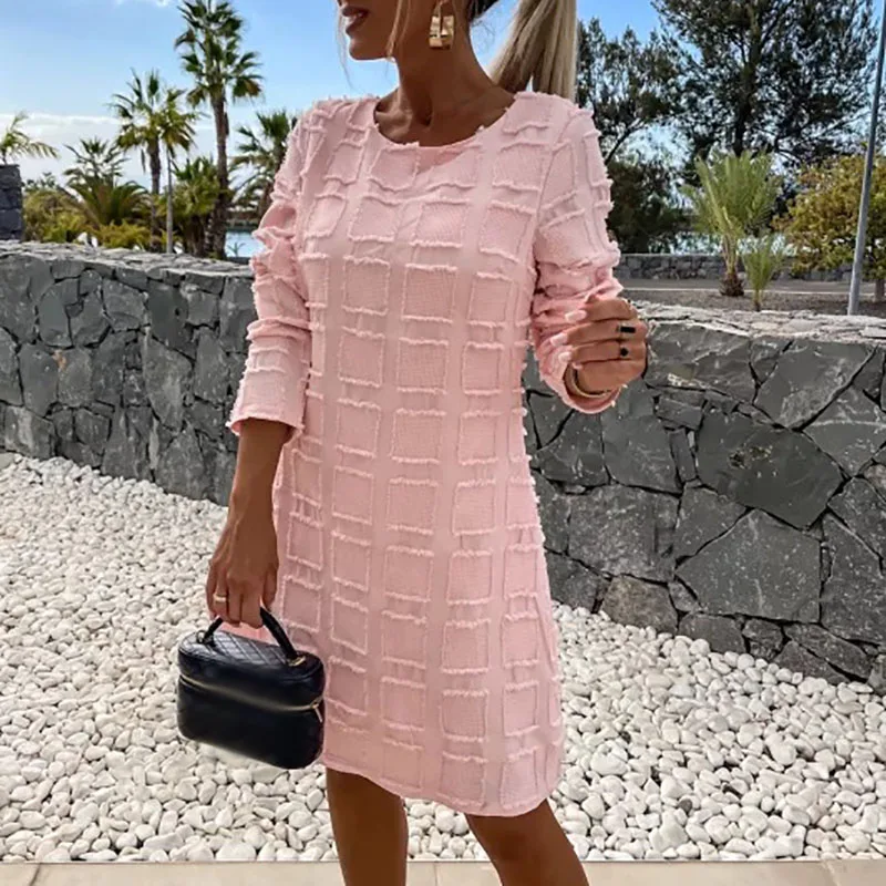 2024 Spring Solid Tie-up Bowknot Mini Dress Commuter Lady Elegant O Neck Party Dress Women Long Sleeve A-Line Autumn Dress Mujer
2024 Spring Solid Tie-up Bowknot Mini Dress Commuter Lady Elegant O Neck Party Dress Women Long Sleeve A-Line Autumn Dress Mujer