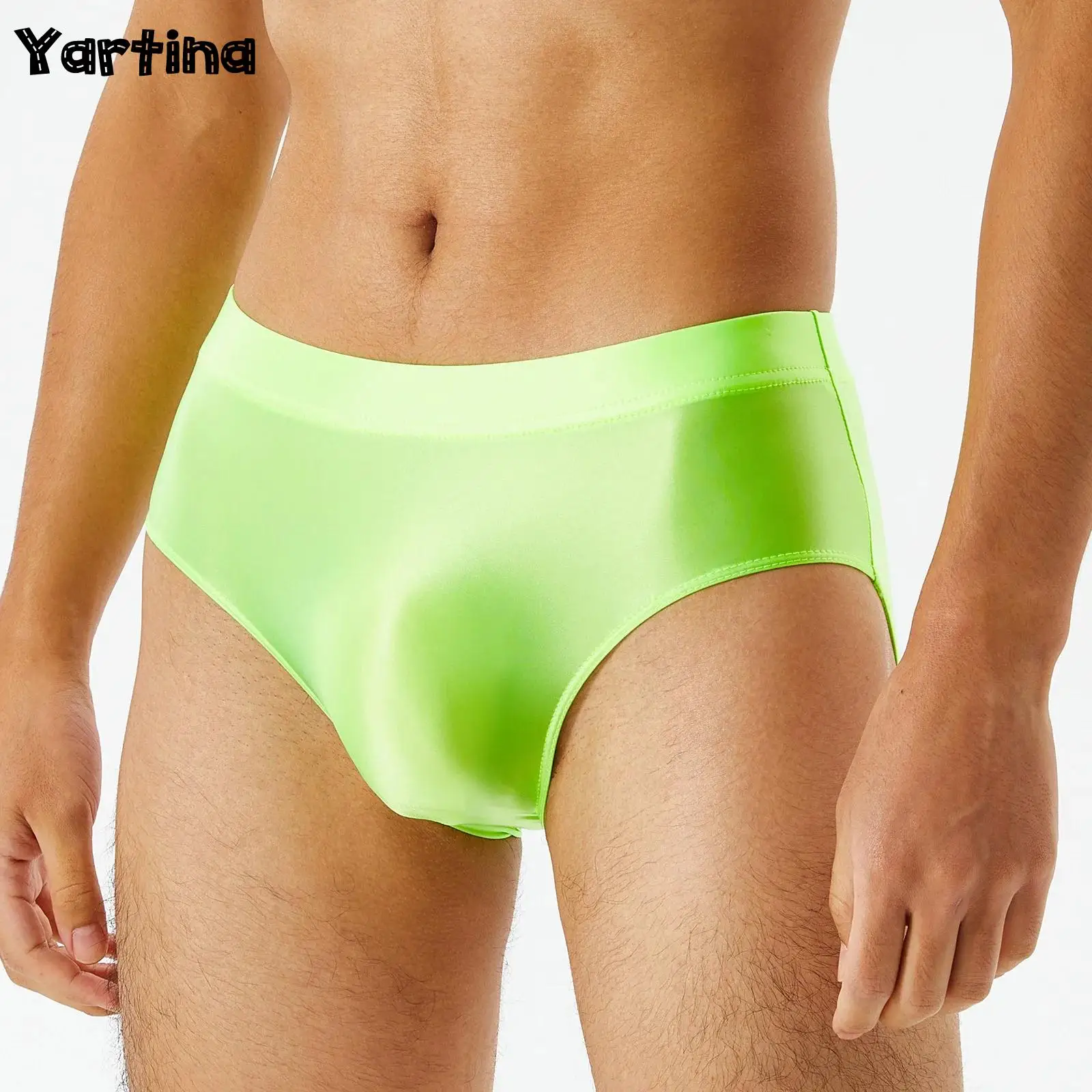 Mens Swimsuit Solid Color Underpants Underwear Glossy Smooth Low Rise Briefs Panties Elastic Waistband Swimwear
Mens Swimsuit Solid Color Underpants Underwear Glossy Smooth Low Rise Briefs Panties Elastic Waistband Swimwear