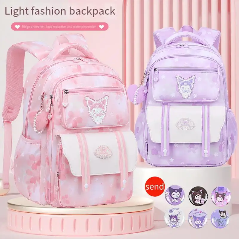 

Sanrio Backpack Hellokitty Backpack Kuromi Kawaii Anime Waterproof Backpack My Melody Cartoon Large Capacity Bag Christmas Gift