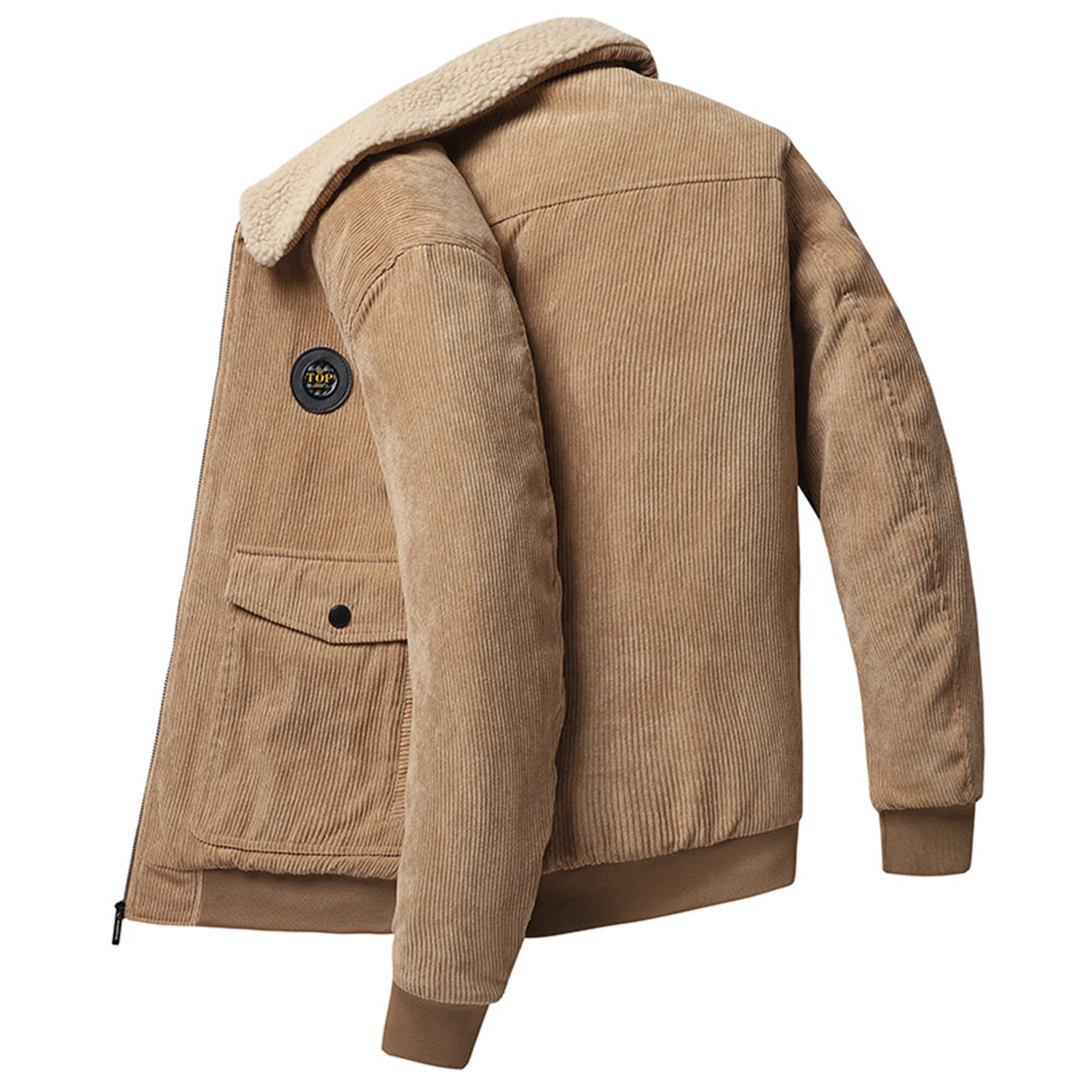 Men's Solid Color Corduroy Coat Lightweight and Breathable Man Top for Business Travel Office
Men's Solid Color Corduroy Coat Lightweight and Breathable Man Top for Business Travel Office