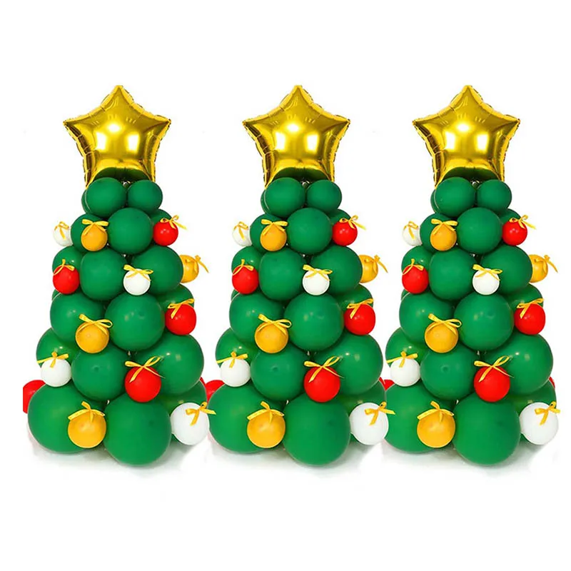 64/95Pcs Christmas Tree Latex Balloon Column Set Green Christmas House Decoration Party Atmosphere Balloons Xmas Photo Props
64/95Pcs Christmas Tree Latex Balloon Column Set Green Christmas House Decoration Party Atmosphere Balloons Xmas Photo Props
