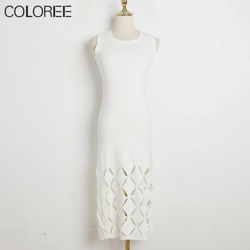 Thin Hollow Out Knitted Dresses for Women 2023 Casual O-neck Sleeveless Midi Summer Dress Vestidos Para Mujer
Thin Hollow Out Knitted Dresses for Women 2023 Casual O-neck Sleeveless Midi Summer Dress Vestidos Para Mujer