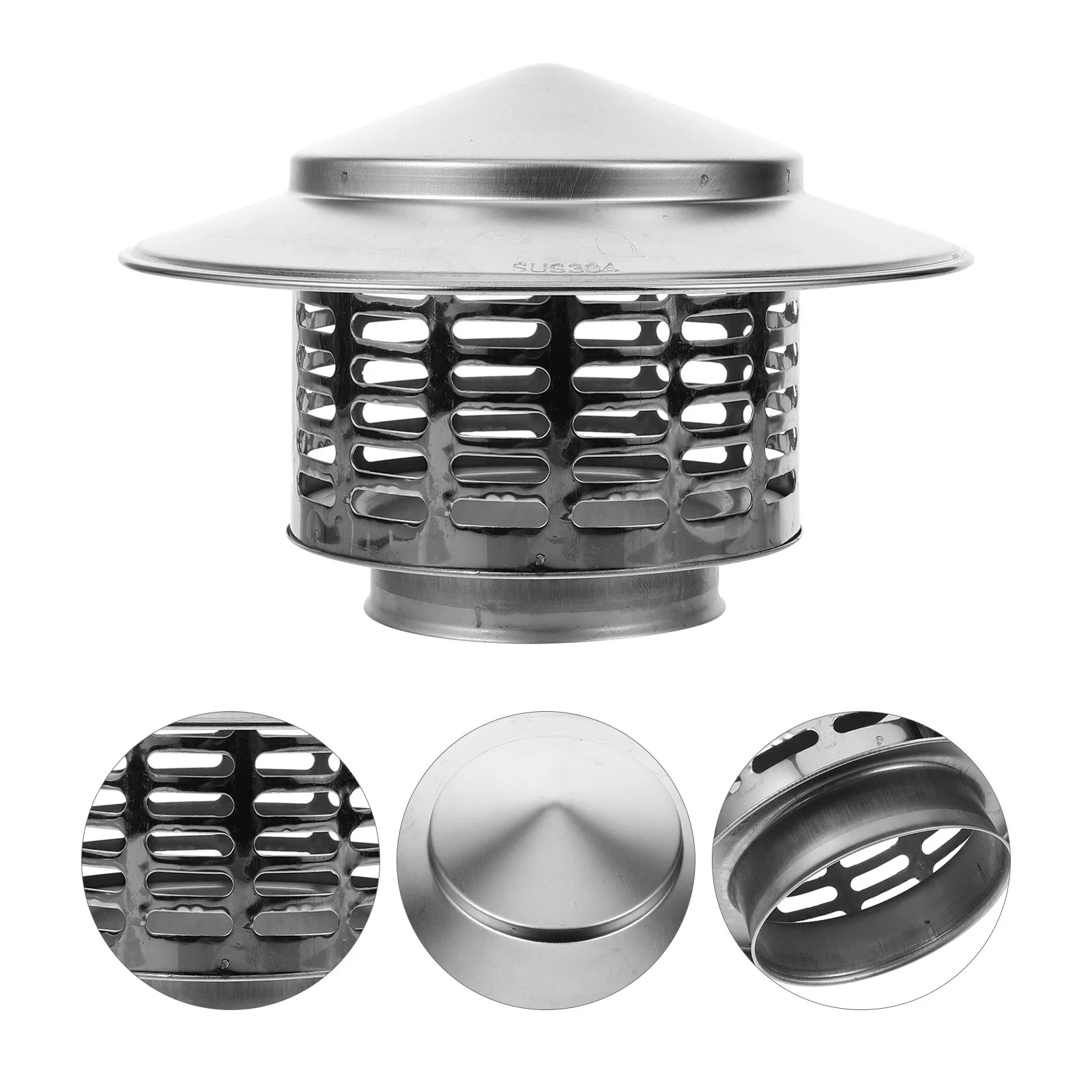 3 Inch Round Chimney Cap Stainless Steel Tapered Top Chimney Cap Screen Outside Roof Silver Fireplace Screen Cover Stove
3 Inch Round Chimney Cap Stainless Steel Tapered Top Chimney Cap Screen Outside Roof Silver Fireplace Screen Cover Stove