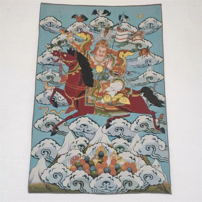 Tibetan Buddha Thangka, King Gesar, embroidered brocade painting, exquisite home decoration, auspicious
Tibetan Buddha Thangka, King Gesar, embroidered brocade painting, exquisite home decoration, auspicious
