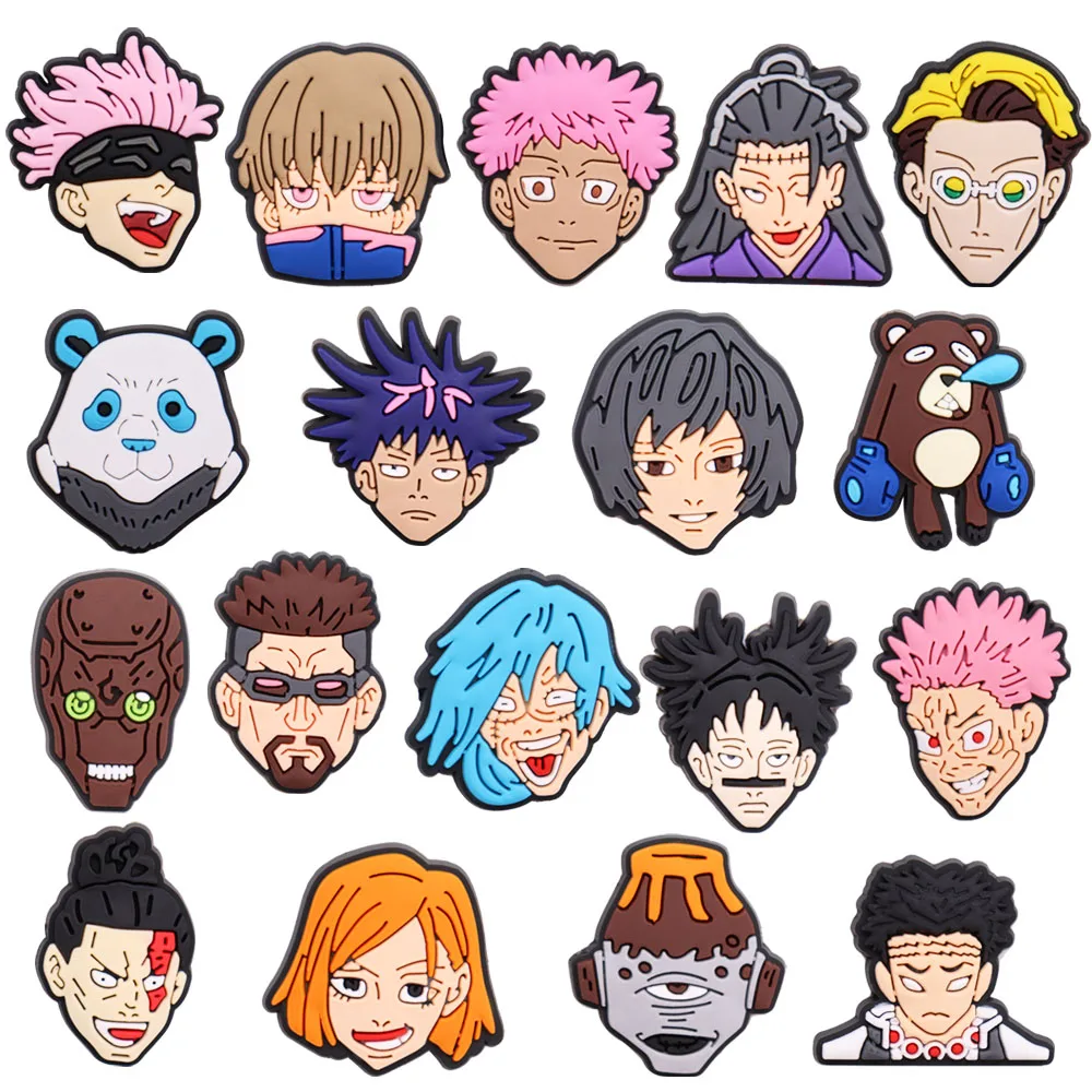 Wholesale 50pcs Monster Warrior Anime Japan Cartoon Shoe Decoration Accessories Croc Charms for Wristbands Kids Boys Gifts
Wholesale 50pcs Monster Warrior Anime Japan Cartoon Shoe Decoration Accessories Croc Charms for Wristbands Kids Boys Gifts