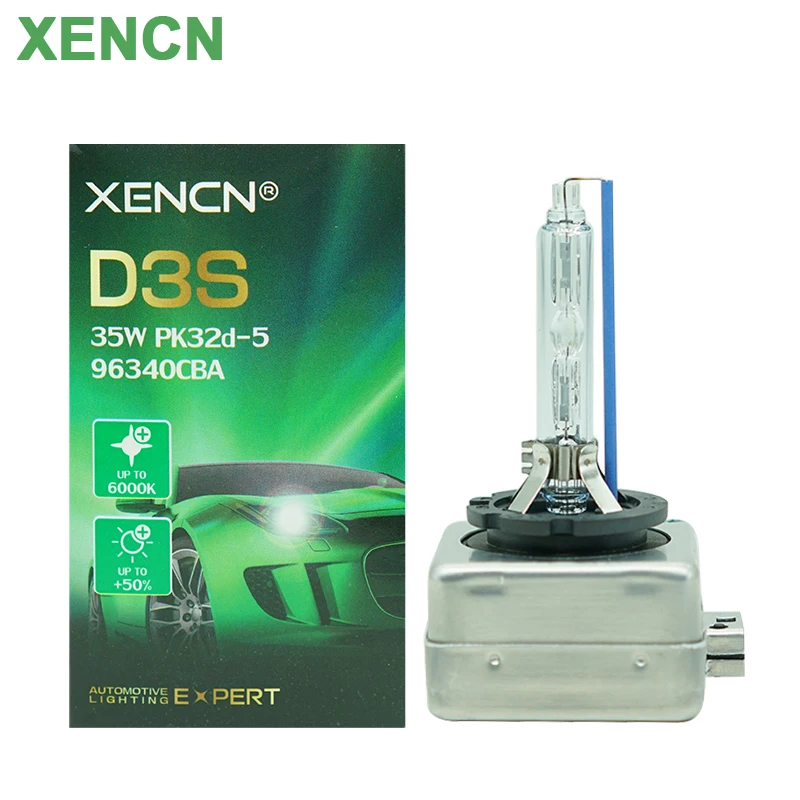 XENCN OEM D3S Original HID Xenon Headlight 35W 6000K Cool White Light +50% Brightr Car Xenon Bulbs PK32D-5 Auto Head Lamp, 1x
XENCN OEM D3S Original HID Xenon Headlight 35W 6000K Cool White Light +50% Brightr Car Xenon Bulbs PK32D-5 Auto Head Lamp, 1x