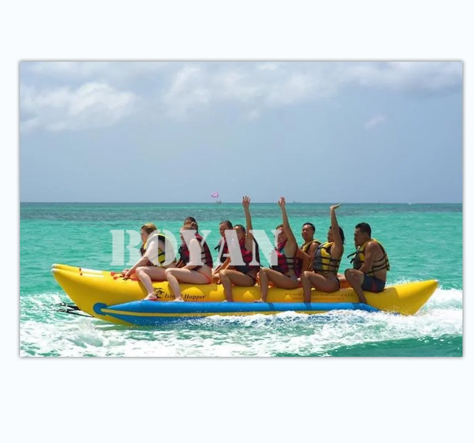 

6 person banana boat agua inflable /8 Person PVC inflatable for sale