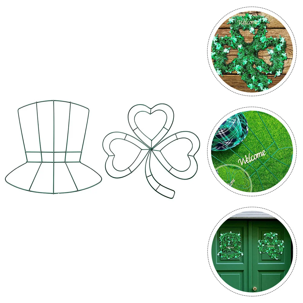 Metal Wire Wreath Frame Shamrock Leprechan Hat Shaped Metal Wreath Frame Form Irish Hat Flower Wreath Home Door Wall Decoration
Metal Wire Wreath Frame Shamrock Leprechan Hat Shaped Metal Wreath Frame Form Irish Hat Flower Wreath Home Door Wall Decoration