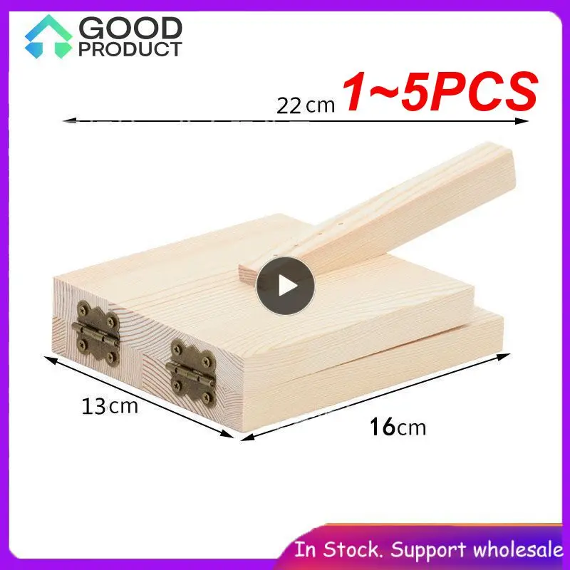 

1 ~ 5 шт. деревянная прижимная машина для теста для пиццы, блинчиков, тортильи, пирога, пельменей, инструмент для прессования, печенье, Кондитерская машинка для фотографий