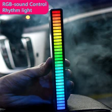 RGB Music Sound Control LED Light App Control Pickup Voice Activated Rhythm Lights Color Ambient LED Light Bar Car Night Light
RGB Music Sound Control LED Light App Control Pickup Voice Activated Rhythm Lights Color Ambient LED Light Bar Car Night Light