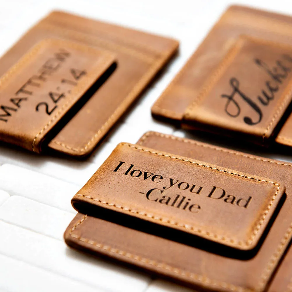 Personalized Leather Magnetic Wallet Men's Name Customized Groomsman Gifts Father's Day Gift Customized
Personalized Leather Magnetic Wallet Men's Name Customized Groomsman Gifts Father's Day Gift Customized