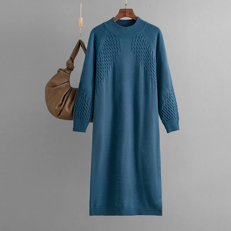 Women O-Neck Knitted Dress Autumn Solid Long Sleeve Casual Elegant Mini Sweater Dresses Simple Style Long Sleeve Winter Clothes
Women O-Neck Knitted Dress Autumn Solid Long Sleeve Casual Elegant Mini Sweater Dresses Simple Style Long Sleeve Winter Clothes