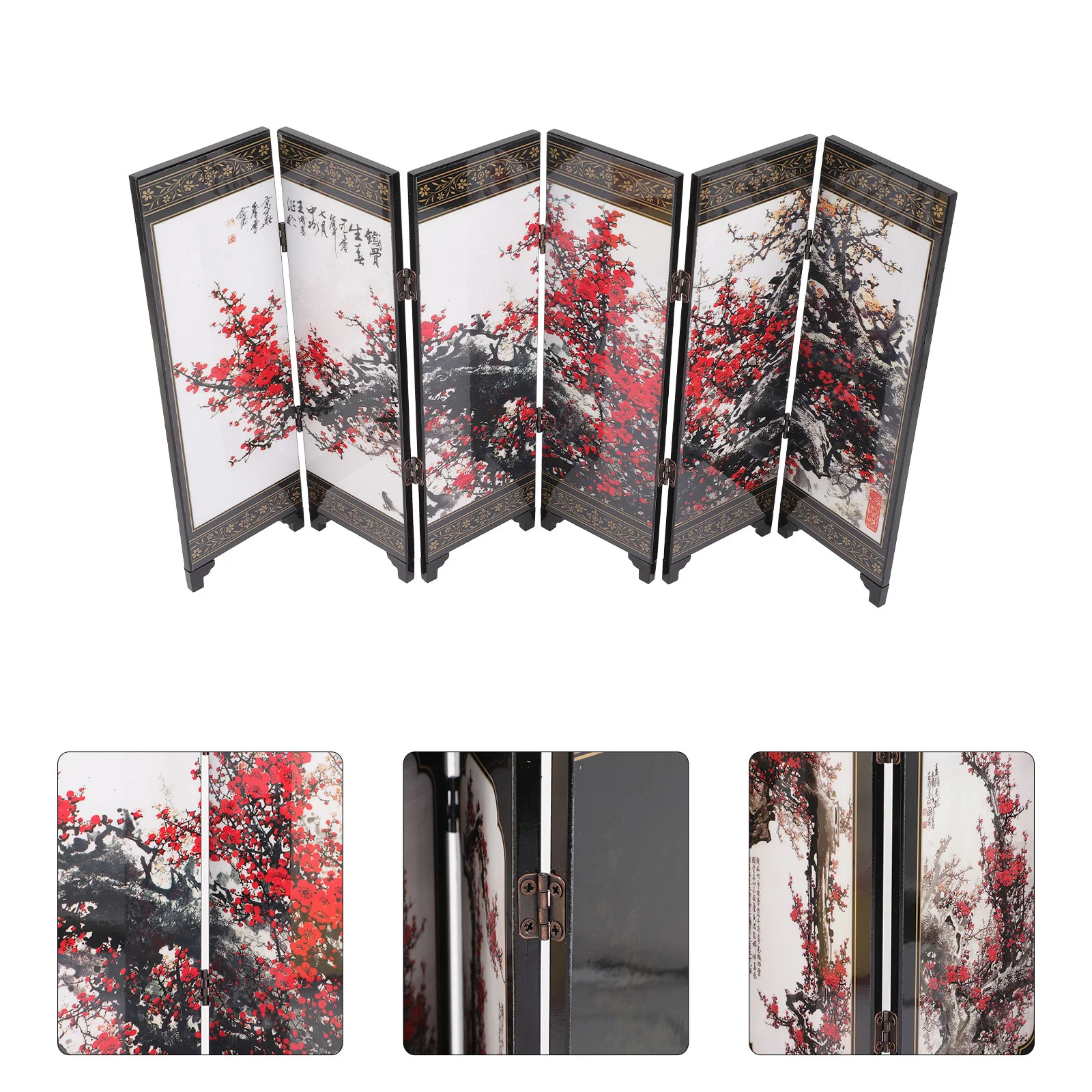 Lacquerware Ornaments Office Japanese Decor Mini Screen for Wooden Tabletop Accessories
Lacquerware Ornaments Office Japanese Decor Mini Screen for Wooden Tabletop Accessories