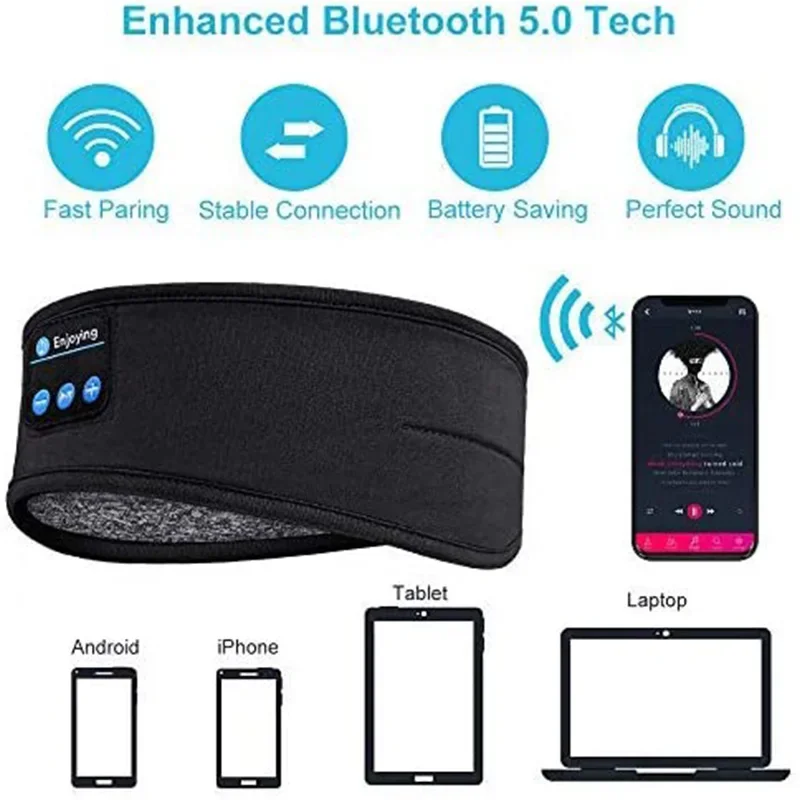 5,0 гарнитура с изображением маски для сна Bluetooth беспроводные наушники Спортивная головная повязка для сна эластичная гарнитура для Xiaomi iOS Android полный телефон
5,0 гарнитура с изображением маски для сна Bluetooth беспроводные наушники Спортивная головная повязка для сна эластичная гарнитура для Xiaomi iOS Android полный телефон