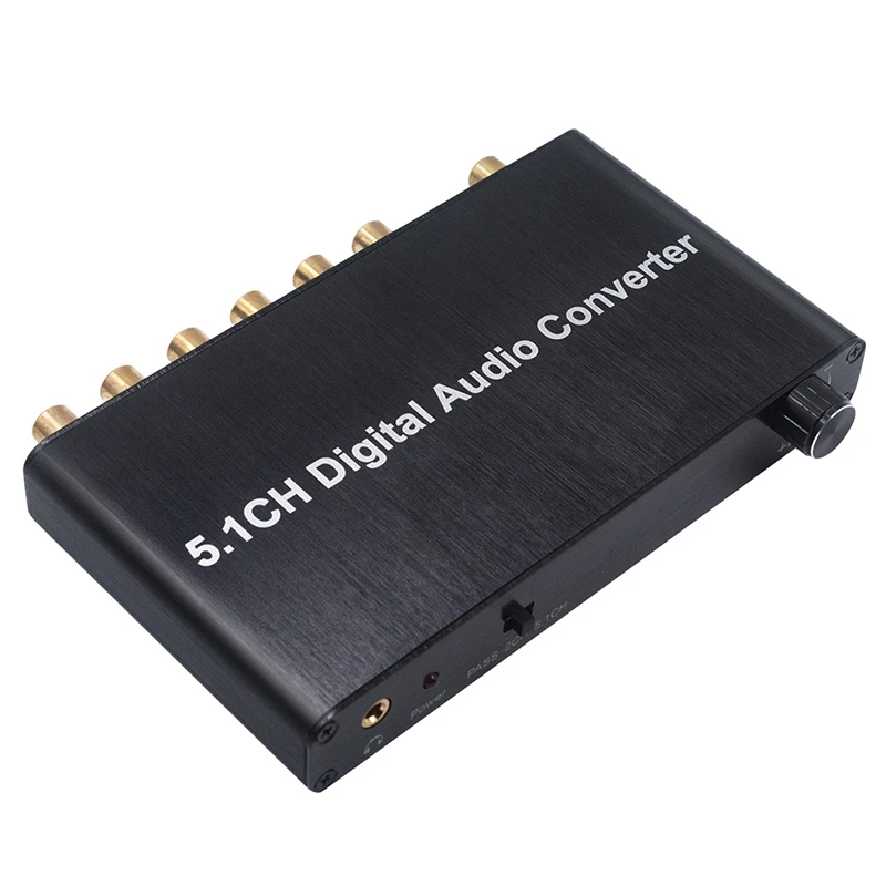 

5.1CH Digital Audio Converter Decoder SPDIF Coaxial To RCA DTS AC3 HDTV For Amplifier Soundbar