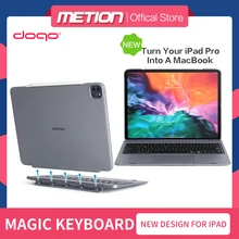 DOQO Bluetooth Split Keyboard Magic Trackpad Scissor Keys Strong Magnetic Pen Slot for iPad Pro 12.9/11 2018 2020 7th/8th/Air
DOQO Bluetooth Split Keyboard Magic Trackpad Scissor Keys Strong Magnetic Pen Slot for iPad Pro 12.9/11 2018 2020 7th/8th/Air