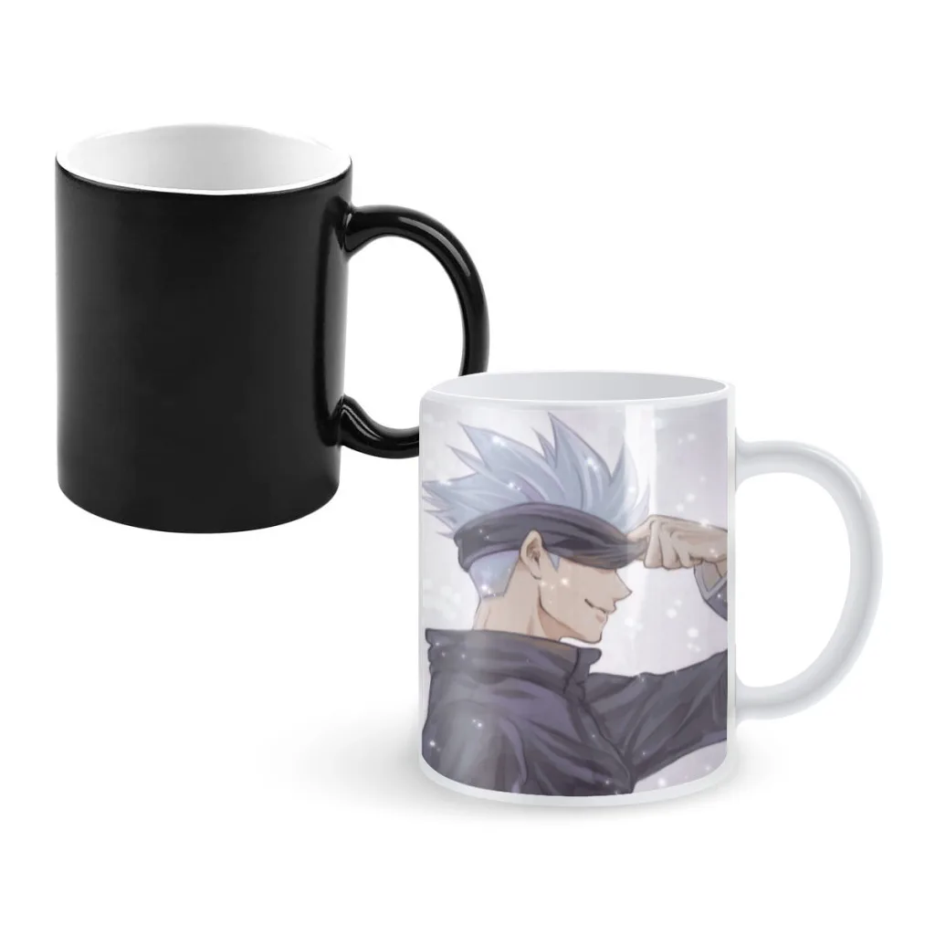 

Cartoon Japanese Anime Spell Return Gojo Satoru Pattern Thermal Color Changing Ceramic Tea Cup Coffee Cup Children'sBirthdayGift