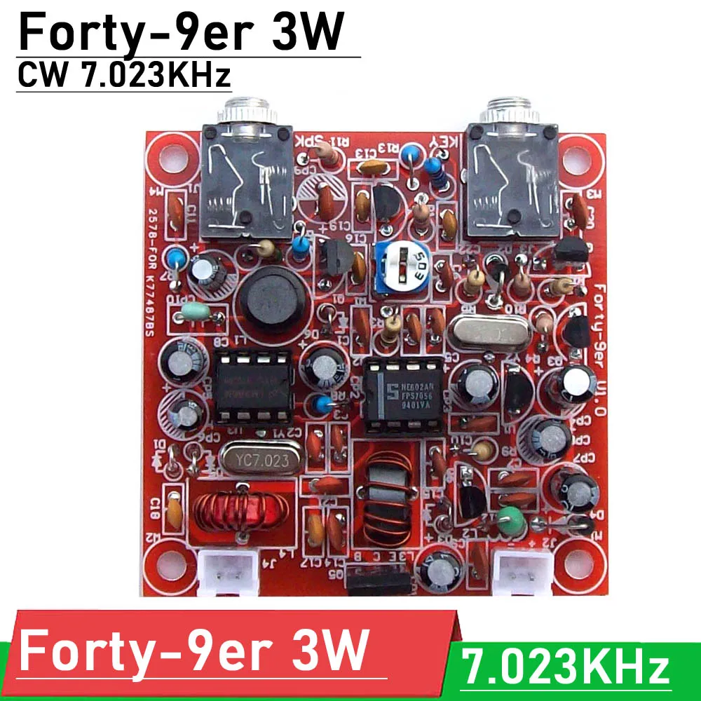 Forty-9er 3W QRP CW Transceiver Telegraph Shortwave Radio 7.023MHz for Receiver HF HAM Radio Amplifier A11
Forty-9er 3W QRP CW Transceiver Telegraph Shortwave Radio 7.023MHz for Receiver HF HAM Radio Amplifier A11