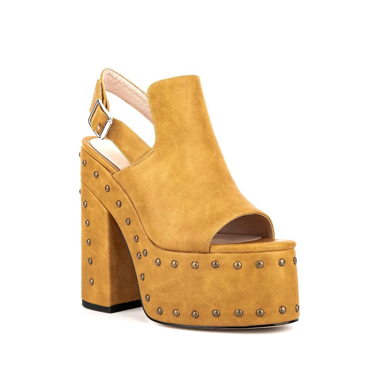 Brown Women Super High Heels Sandals 2024 Summer New Design Open Toe Punk Metal Rivet Female Back Strap Chunky Heels Party Shoes
Brown Women Super High Heels Sandals 2024 Summer New Design Open Toe Punk Metal Rivet Female Back Strap Chunky Heels Party Shoes