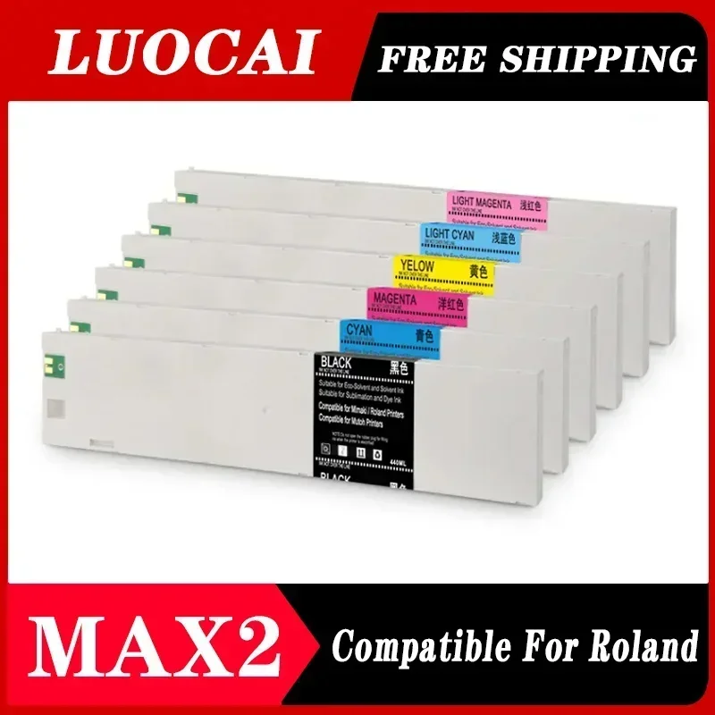 

6Color 440ML ECO-SOL MAX Replacement Ink Cartridge ESL3 For Roland BN-20 SolJet PRO II SP-i Series Printers (6Colors Options)