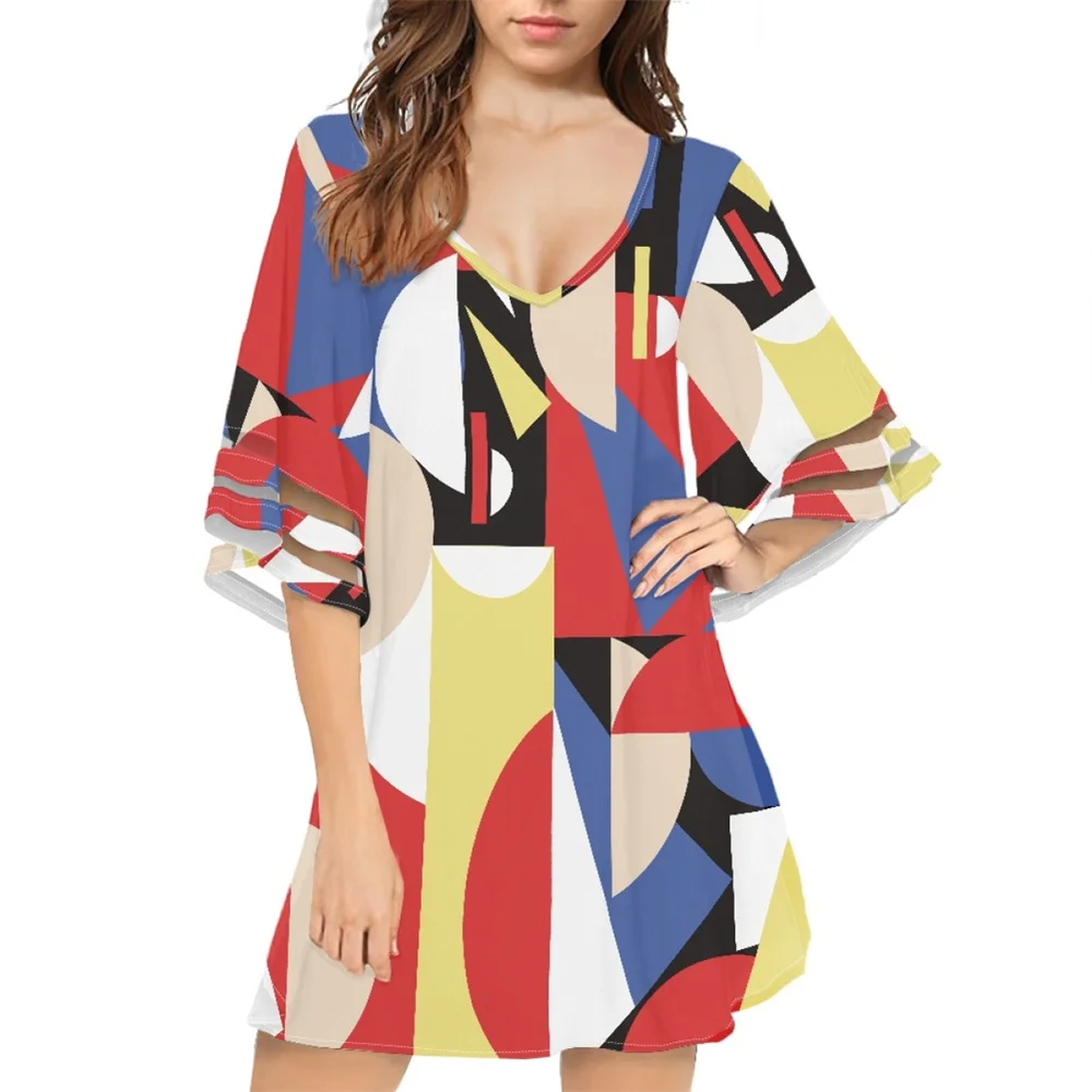 Party Elegant Chiffon Short Dresses For Women's Casual 2023 New Summer Abstract Geometric Color Block Clothing Custom Occasion
Party Elegant Chiffon Short Dresses For Women's Casual 2023 New Summer Abstract Geometric Color Block Clothing Custom Occasion