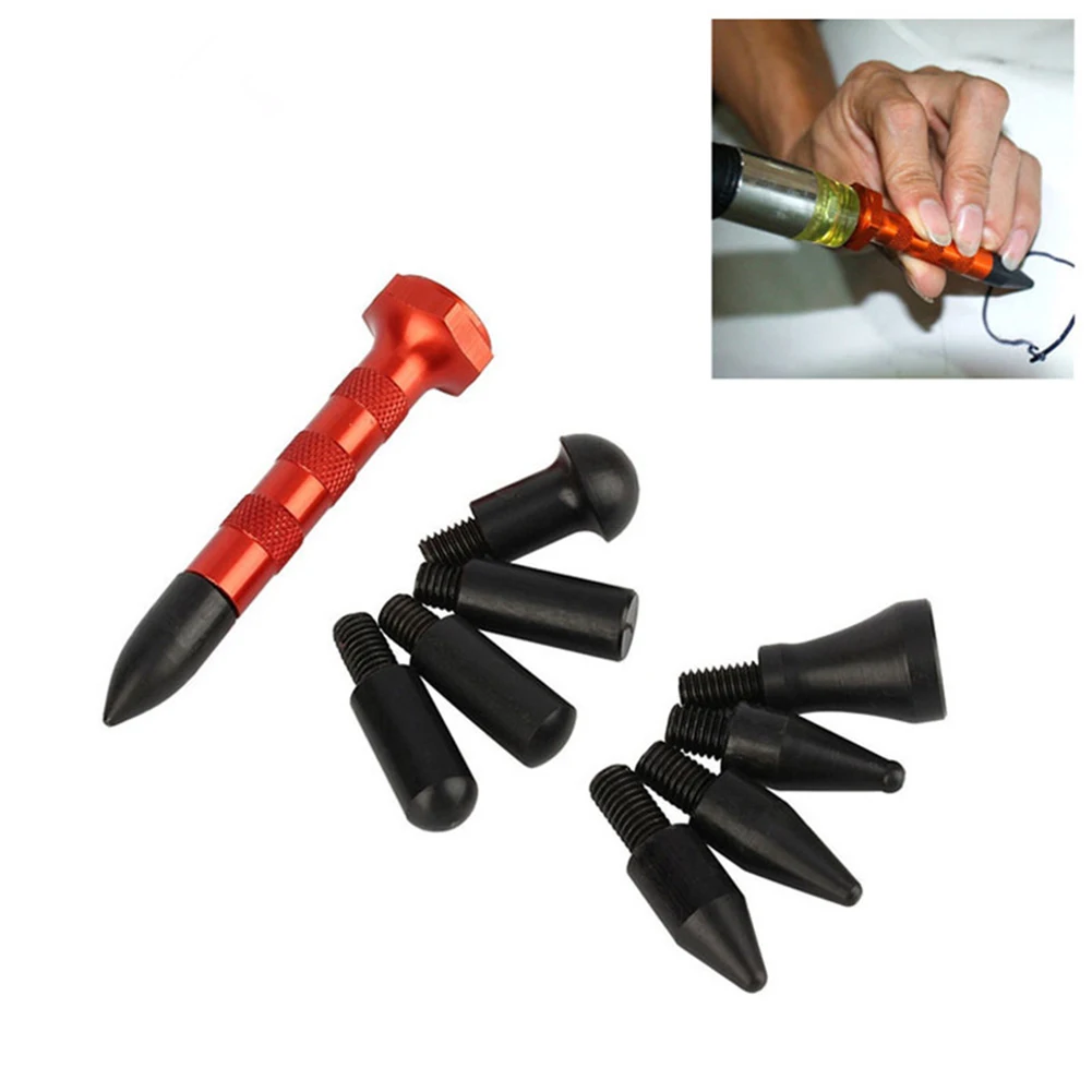 Paintless Hail Dent Repair Removal Kit Auto Body Tap Down Pen Tools With 9 Head Aluminum,Alloy Versatile Dent Repair Kit
Paintless Hail Dent Repair Removal Kit Auto Body Tap Down Pen Tools With 9 Head Aluminum,Alloy Versatile Dent Repair Kit