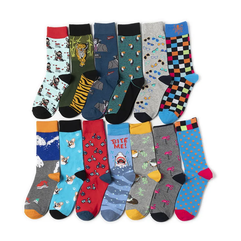 Fashion Men's Socks Hip Hop Harajuku Kawaii Cartoon Cotton Socks Fruit Animal Socks Dark Series
Fashion Men's Socks Hip Hop Harajuku Kawaii Cartoon Cotton Socks Fruit Animal Socks Dark Series