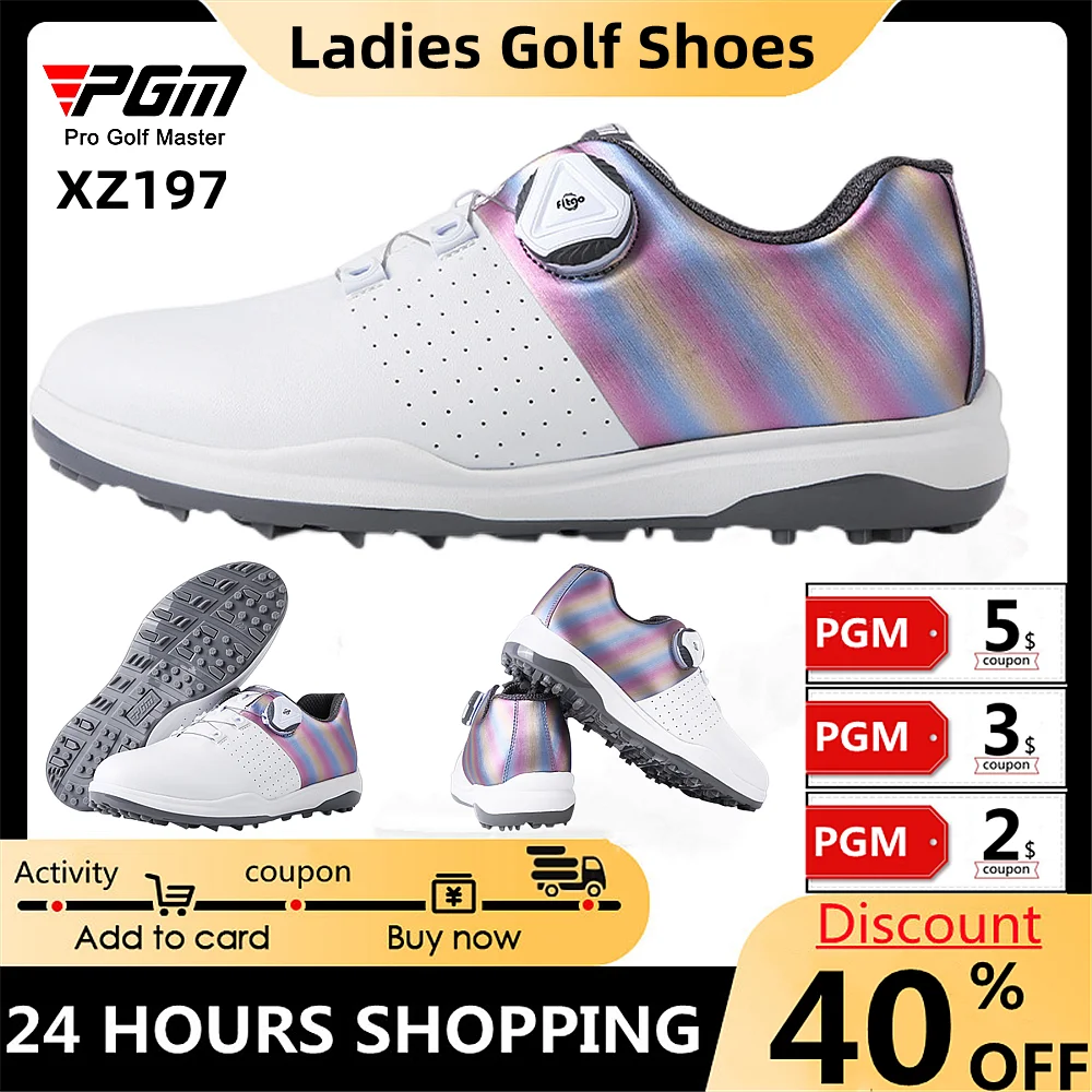 Golf Shoes Ladies New Anti-Slip Sneakers Rotating Laces Colorful Sneakers Waterproof Wear-Resistant Casual Fashion Women's Shoes
Golf Shoes Ladies New Anti-Slip Sneakers Rotating Laces Colorful Sneakers Waterproof Wear-Resistant Casual Fashion Women's Shoes
