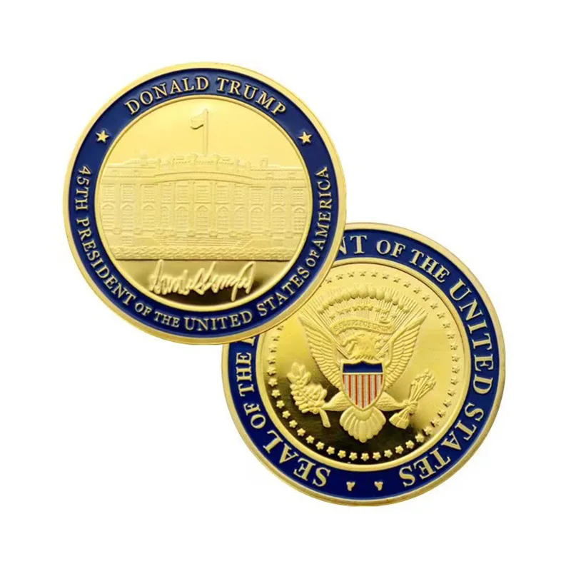 US President Trump Make America Great Again Gold Plated Commemorative Coins The White House Gold Coin Souvenir Gifts
US President Trump Make America Great Again Gold Plated Commemorative Coins The White House Gold Coin Souvenir Gifts