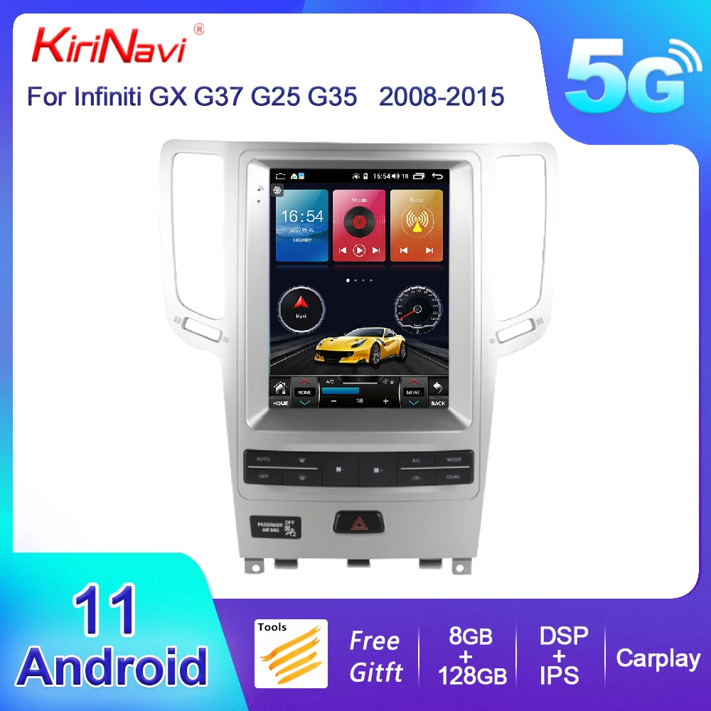 KiriNavi Vertical Screen Tesla Style Android 13 Car Radio For Infiniti GX G37 G25 G35 2008-2015 Auto GPS Navigation DVD Player
KiriNavi Vertical Screen Tesla Style Android 13 Car Radio For Infiniti GX G37 G25 G35 2008-2015 Auto GPS Navigation DVD Player