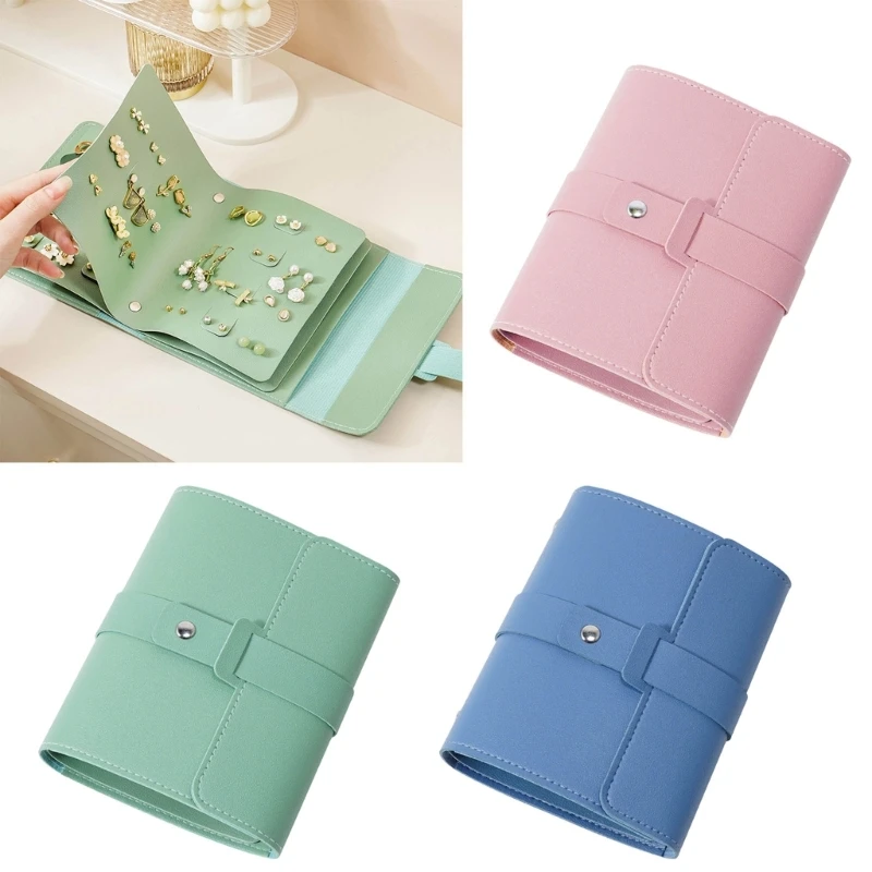 Y1UB Earrings Folder Convenient Ear Studs Storage Book Earring Storage Bags Jewelry PU Earring Cases for Girl Woman
Y1UB Earrings Folder Convenient Ear Studs Storage Book Earring Storage Bags Jewelry PU Earring Cases for Girl Woman