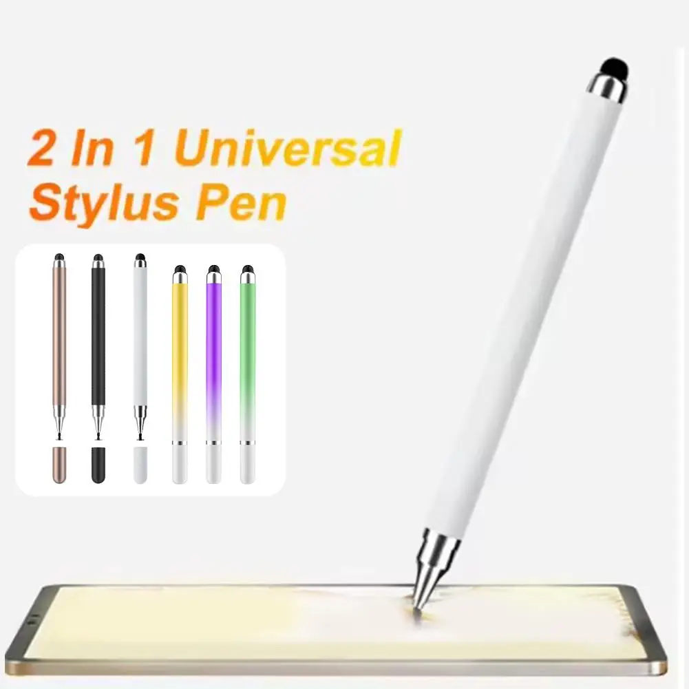 

BUDI 2 In 1 Stylus Pen For IPhone IPad Tablet Capacitive Touch Pencil Drawing Screen Touch Pen For Samsung Android Phone M2V1