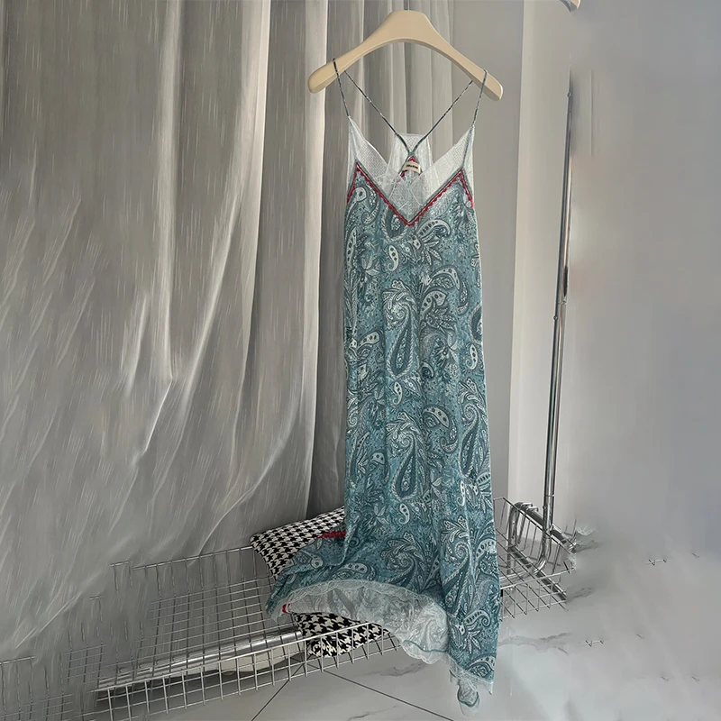 Zadig Casual Skirt Women Sexy V-Neck Elegant Collection Fashion Floral Summer Luxury Robe Female New Chic Backless Slip Dress
Zadig Casual Skirt Women Sexy V-Neck Elegant Collection Fashion Floral Summer Luxury Robe Female New Chic Backless Slip Dress