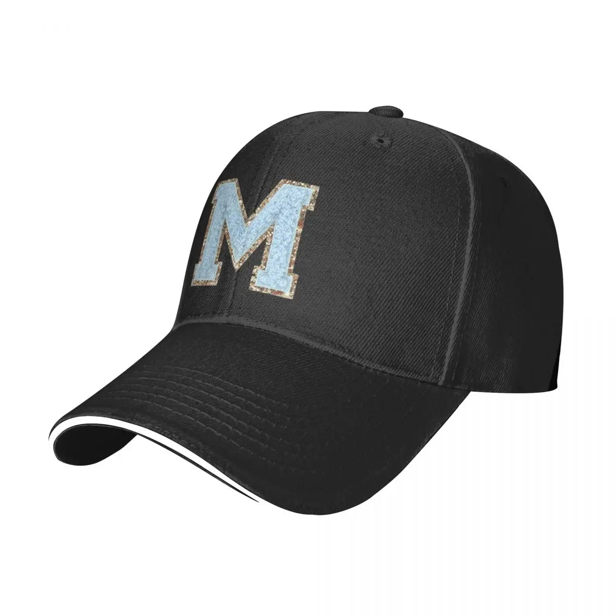 

Blue Letter M Men Women Adjustable Baseball Cap Casual High-end Female Snapback Caps Unisex Fashion Street Tide Sunscreen Hat