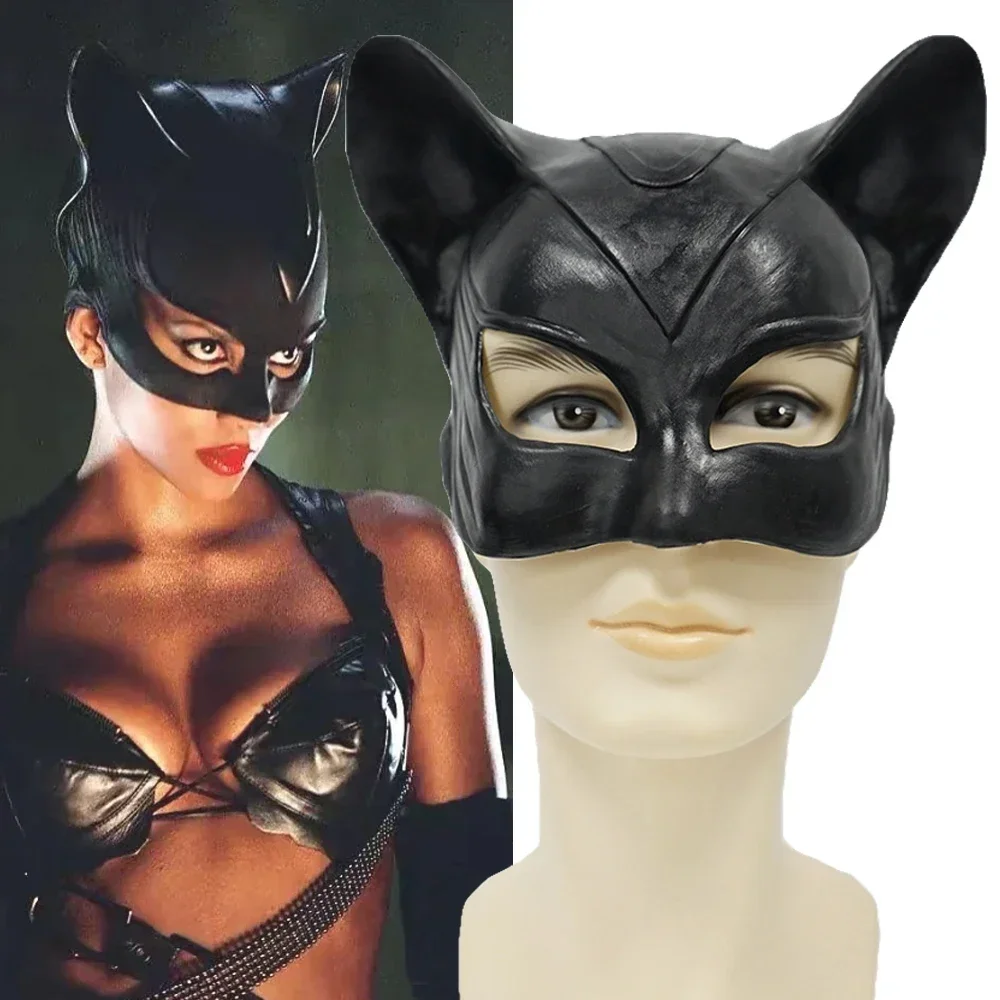 Sexy Cat Woman Selina Kyle Latex Mask Superhero Movie Cosplay Costume Halloween Party Masks
Sexy Cat Woman Selina Kyle Latex Mask Superhero Movie Cosplay Costume Halloween Party Masks