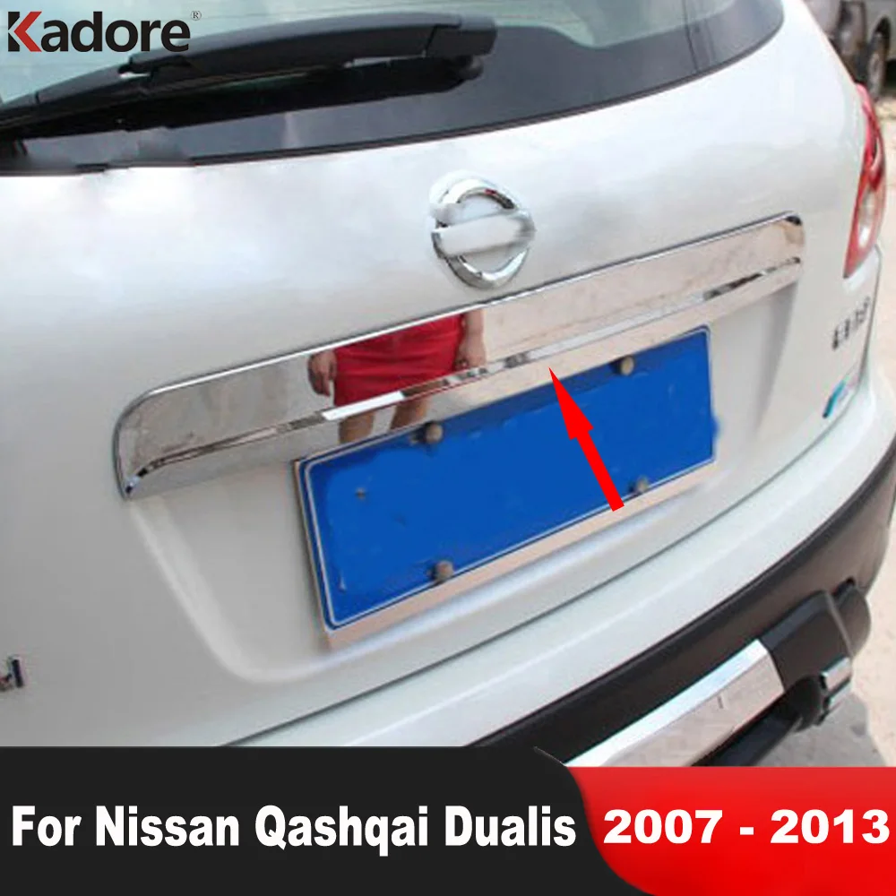 Накладка на крышку багажника для Nissan Qashqai Dualis 2007-2009 2010 2011 2012 2013, хромированная накладка на заднюю дверь автомобиля, молдинговая лента, аксессуары
Накладка на крышку багажника для Nissan Qashqai Dualis 2007-2009 2010 2011 2012 2013, хромированная накладка на заднюю дверь автомобиля, молдинговая лента, аксессуары