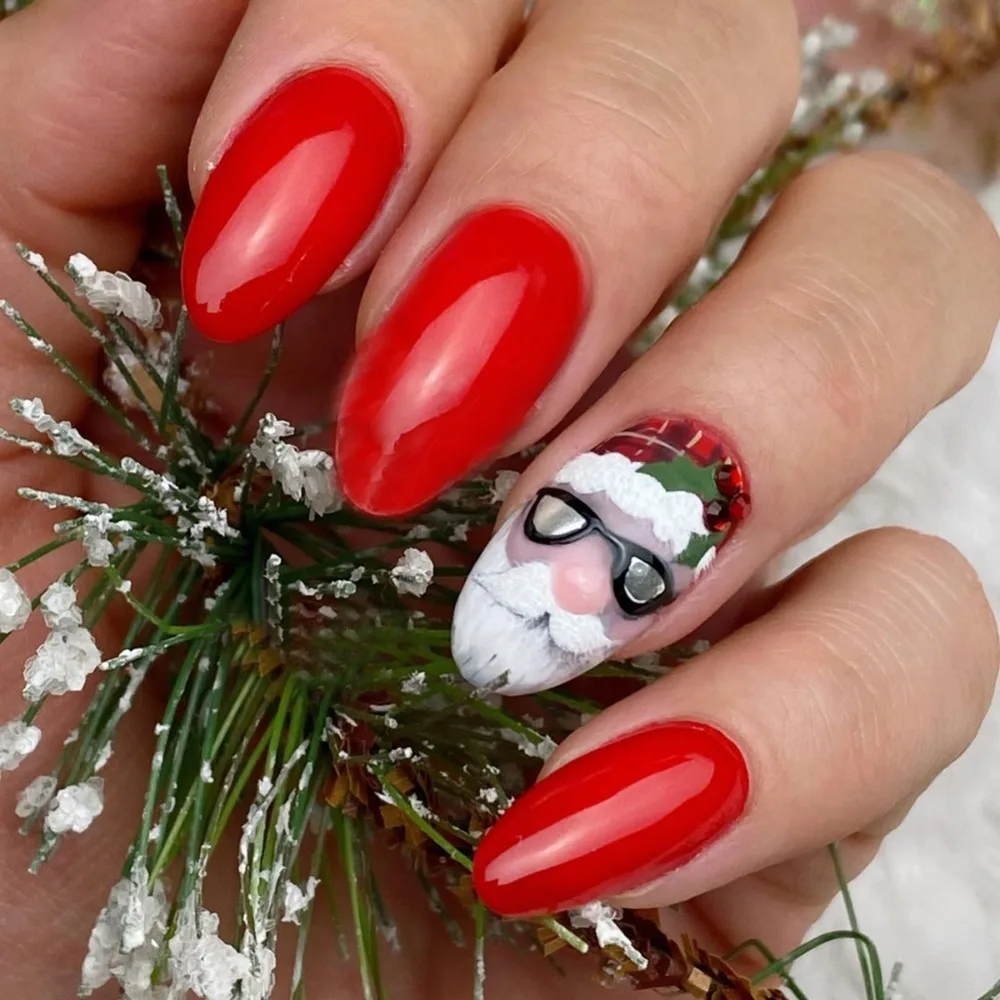 Almond Christmas French Fake Nails Waterproof Wearable Manicure Full Cover False Nail Press on Nails Girl
Almond Christmas French Fake Nails Waterproof Wearable Manicure Full Cover False Nail Press on Nails Girl