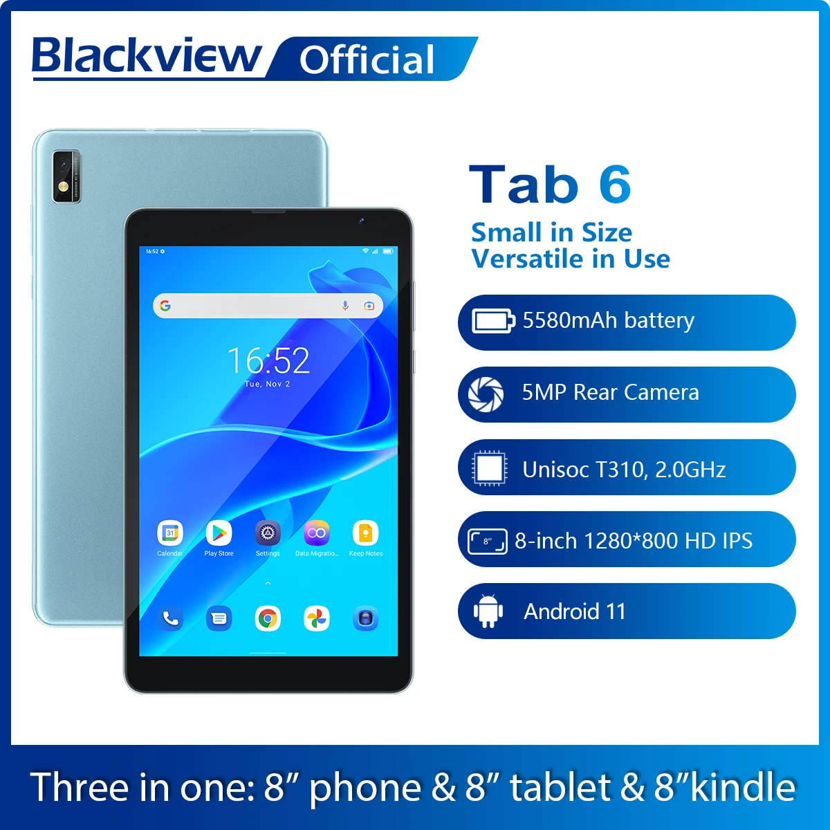 Blackview Tab 6 планшет экран 8 дюймов Android 11 3 ГБ 32 |