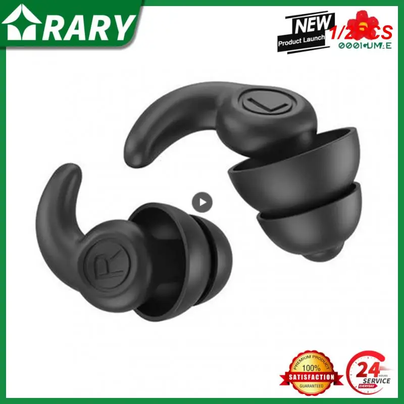 

1/2PCS Anti Noise Silicone Earplugs Waterproof Swimming Ear Plugs For Sleeping Diving Surf Soft Comfort Natation Swimming Ear