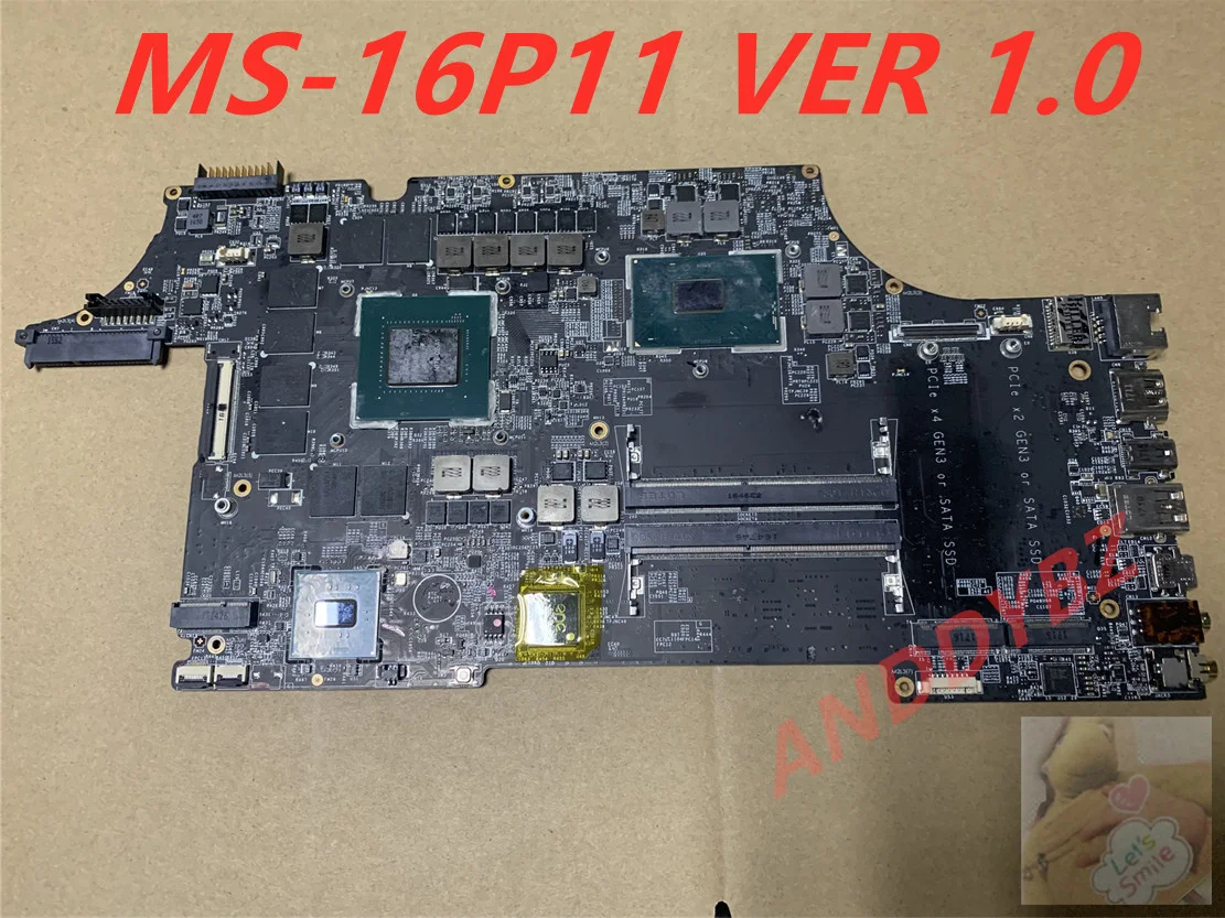 Бывшая в употреблении модель 1,0 для материнской платы ноутбука MSI MS-16P11 GE63VR GE63 GE73 GE73VR GP63 GP73 GL73 GL63 100% нормально
Бывшая в употреблении модель 1,0 для материнской платы ноутбука MSI MS-16P11 GE63VR GE63 GE73 GE73VR GP63 GP73 GL73 GL63 100% нормально