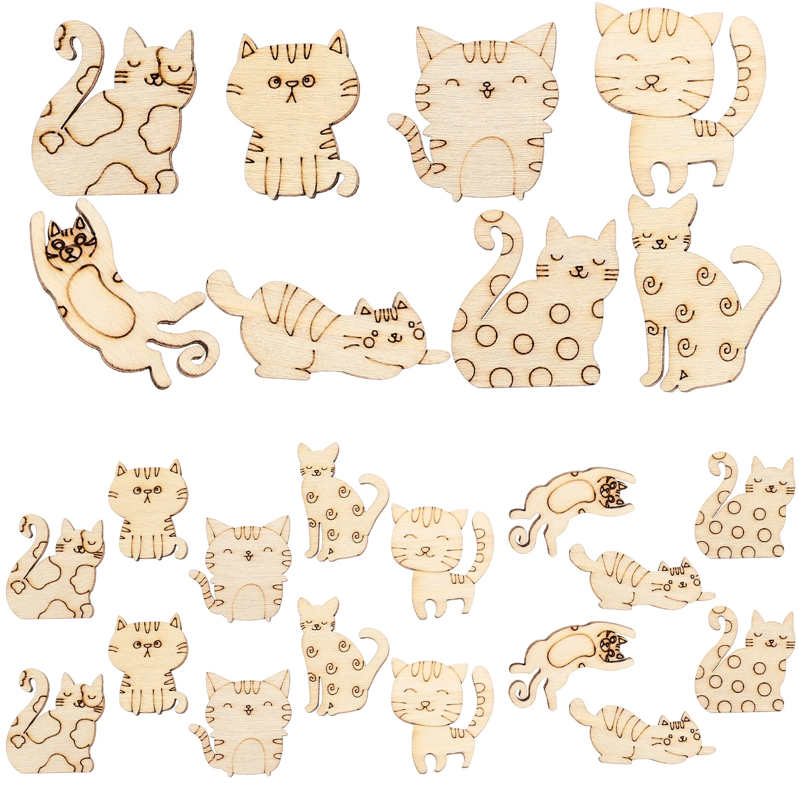 Unfinished Cat Shaped Cutouts Diy Wooden Kitten Slices Blank Wooden Animal Pieces Graffiti Wooden Crafts Coloring Painting
Unfinished Cat Shaped Cutouts Diy Wooden Kitten Slices Blank Wooden Animal Pieces Graffiti Wooden Crafts Coloring Painting