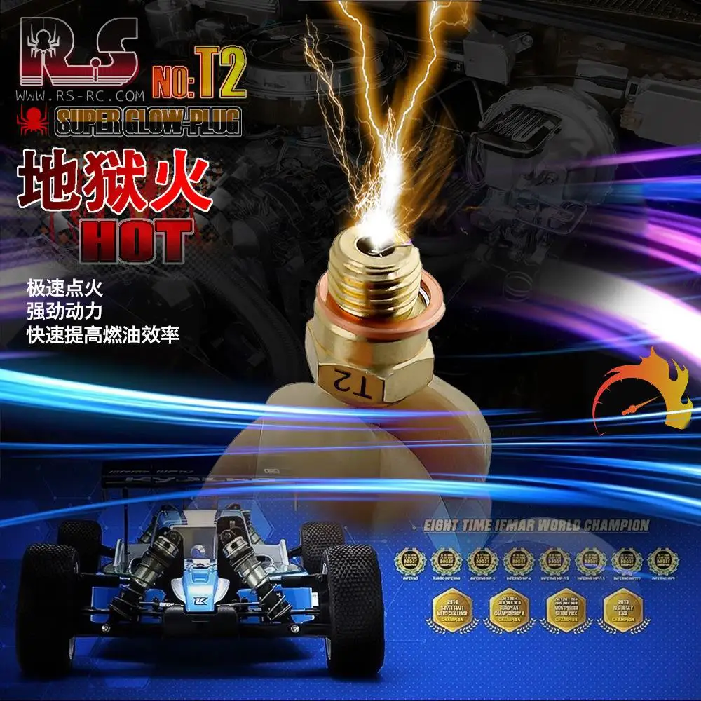 

Methanol engine spark plug HSP 94122 94188 Kyo Shang Fire Head 10th Anniversary Gold Plated Limited Edition Hellfire T2