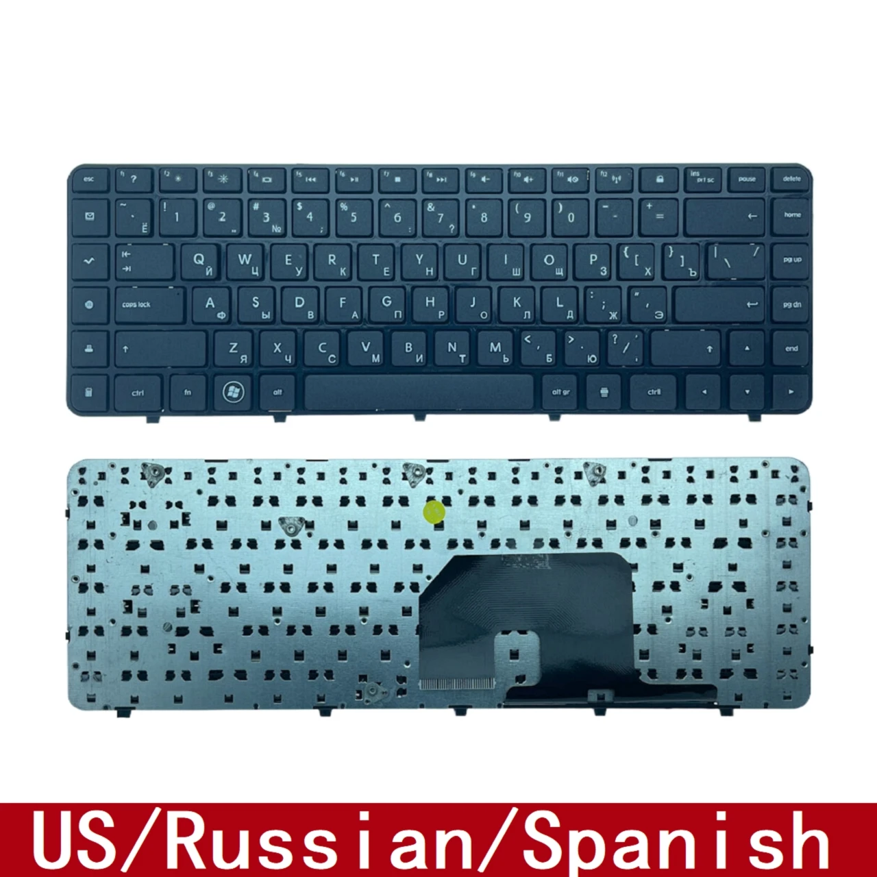 Для замены клавиатуры ноутбука HP Pavilion DV6-3000 DV6-3100 DV6-3200 DV6-4000 с русской и испанской раскладкой
Для замены клавиатуры ноутбука HP Pavilion DV6-3000 DV6-3100 DV6-3200 DV6-4000 с русской и испанской раскладкой