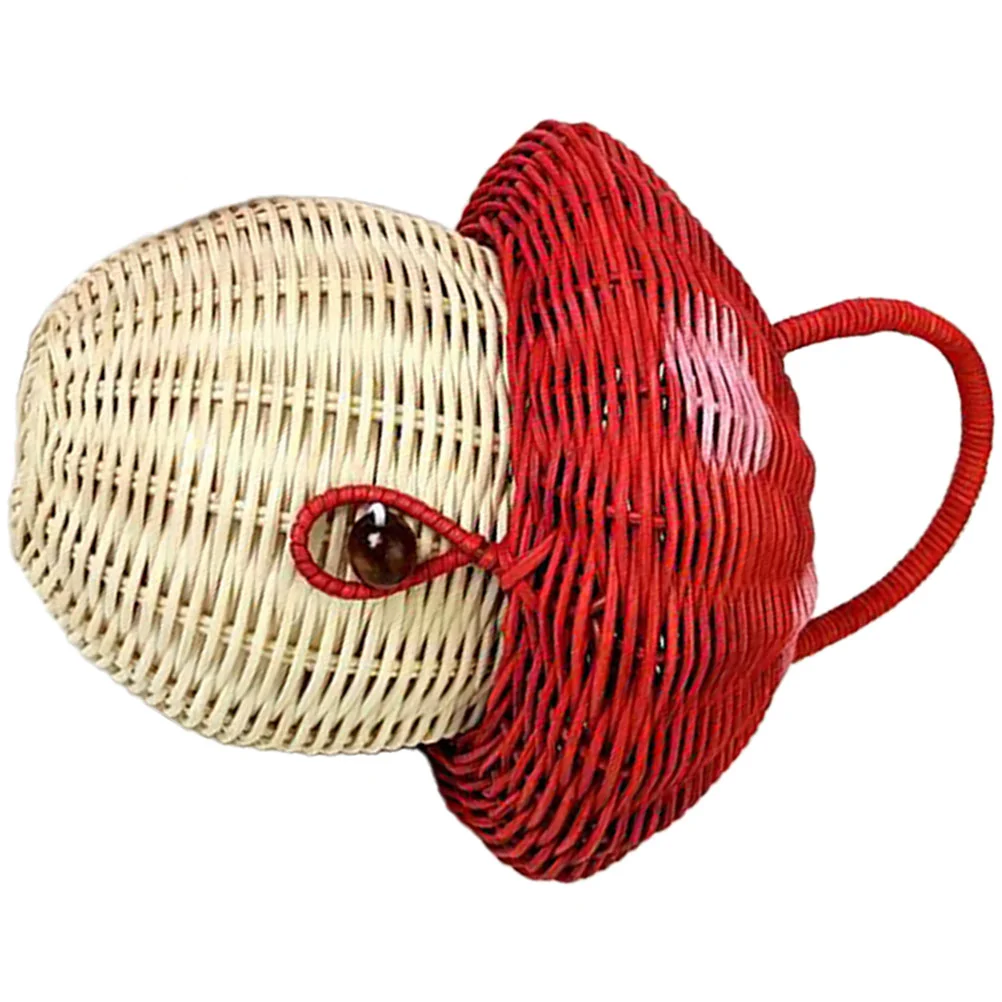 Handbag Decor Girl Woven Basket Mushroom Storage Basket Rattan Handbag for Children
Handbag Decor Girl Woven Basket Mushroom Storage Basket Rattan Handbag for Children