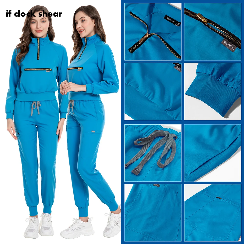 Scrubs Tops+Pants Women Long Sleeved Spa Uniforms Health Service Scrubs Working Clothes Set Scrub Suit Beauty Salon Work Uniform
Scrubs Tops+Pants Women Long Sleeved Spa Uniforms Health Service Scrubs Working Clothes Set Scrub Suit Beauty Salon Work Uniform
