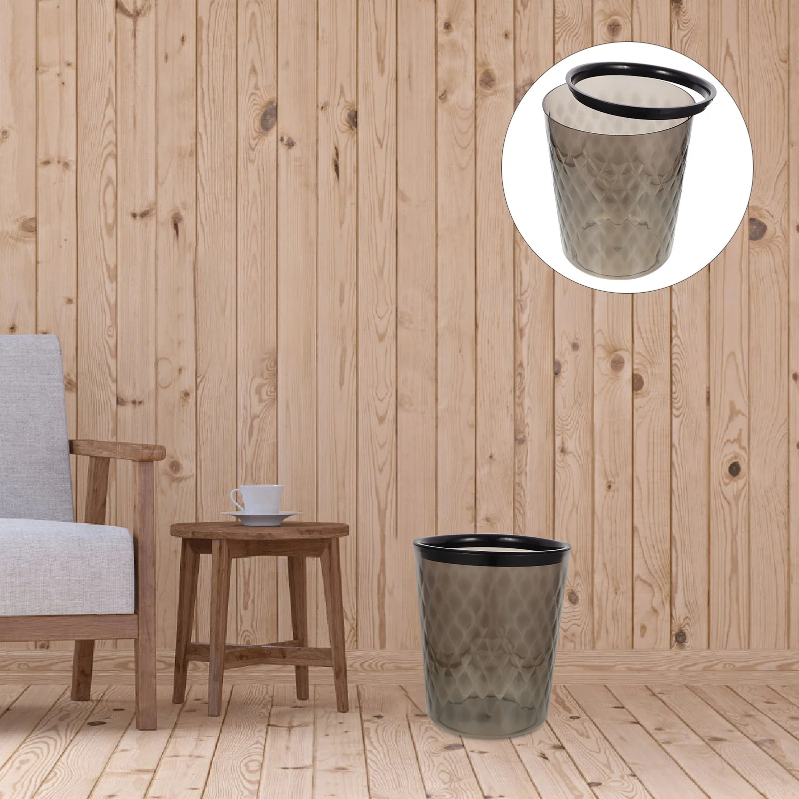 Lidless Wastepaper Bucket Transparent Garbage Bin Waste Paper Basket Trash Can 
Lidless Wastepaper Bucket Transparent Garbage Bin Waste Paper Basket Trash Can